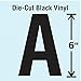 Die Cut Letter Label, A