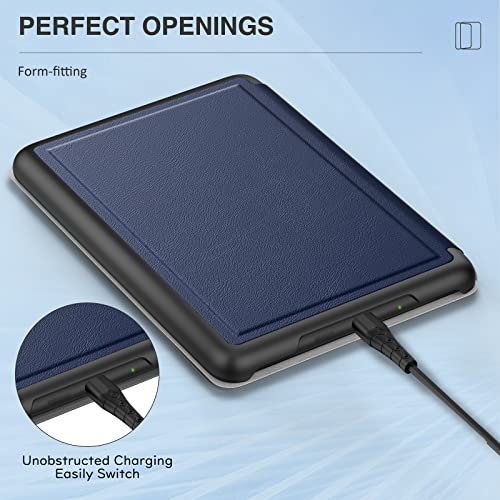 Moko Case Fits 6" All-New Kindle (11Th Generation-2022 Release), Origami Standing Shell Cover With Magnetic Pc Back Cover For Kindle 2022 11Th Gen E-Reader, Dark Blue #TOP6