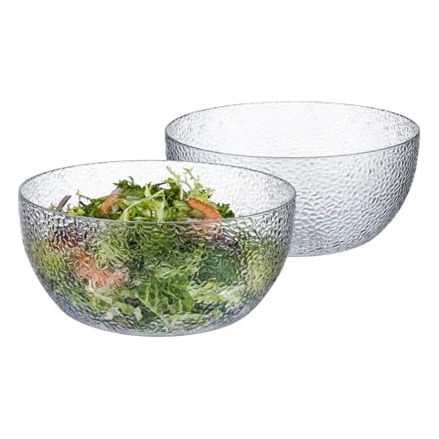 IVOOBR 130 OZ Acrylic Salad Bowls Cover