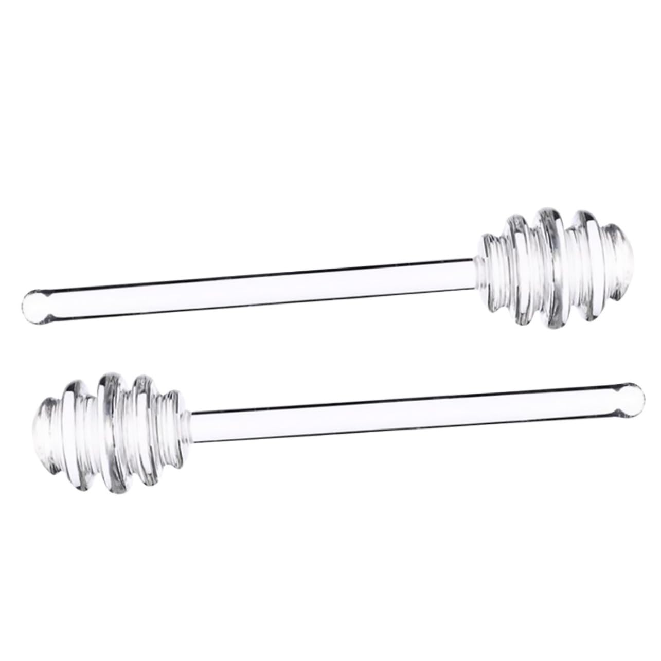 GRIRIW Honey Stirrer Sticks 2 Pack Mini Honey Jars Dipper Easy to Use and Clean Stirring Rods
