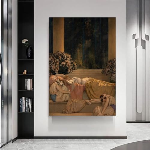 Affiche Art Nouveau Maxfield Parrish 1912 La Belle Au Bois Dormant Toile Décorative - 7