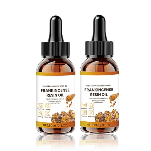 Aceite de incienso orgánico, puro aceite de frankincense para el cuidado de la piel, la cara y antienvejecimiento, reduce las arrugas y líneas, hidrata, calma la piel, para una piel fresca y uniforme