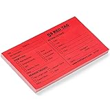 The 5S Store 5S Adhesive Post-It Style Red Tags, 50 pack