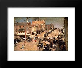 Allegro Con Brio, Bourke St. West 24x20 Framed Art Print by Tom Roberts