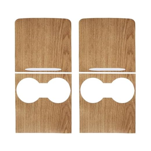 2-Packs Center Console Wrap Kit for Tesla 2021-2023 Model 3 and Tesla 2021-2024 Model Y Wood Grain Trim Console Cover Sticker for Model 3/Y Accessories