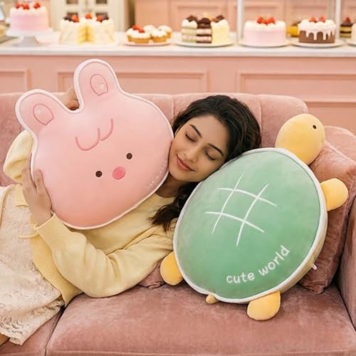 Image of Charming Pink Stuffed Pillow, Cozy Lounging Accessory for Kids, Decorative Room Plushie for Teens