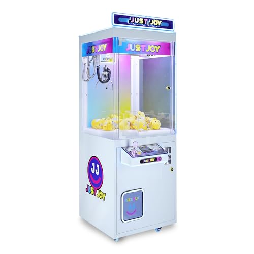 Glow Box 21": Full-Size Commercial Grade Claw Machine - Neon Lights and Light up Marquee - 21" x 60" H, Adult Size Crane Game - Great for Corporate Events, Businesses, Parties, etc.