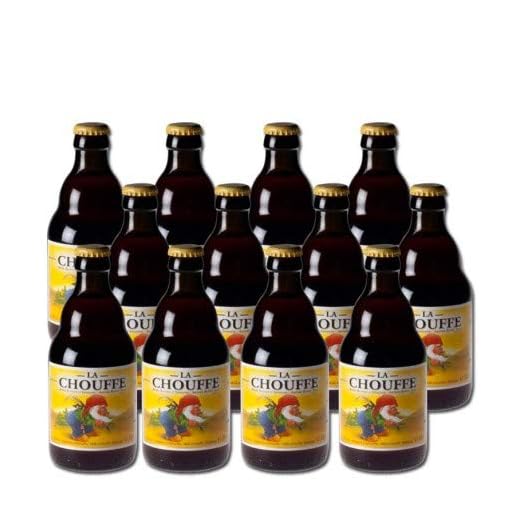 Lot de 12 bières belges Chouffe blonde 8° 33 cl
