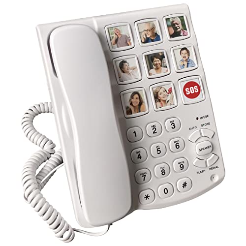 Corded Hands Free Telephone With Speaker Wired Cal... – Vicedeal - View #3