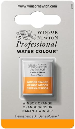 Image of Winsor & Newton Professional Water Color with Half Pan, Orange
