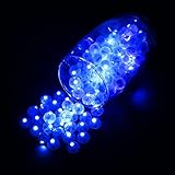🔆【Mini-Lde-Ballon-Licht】100 Stk ballonlicht für papierlaternenballon, diese niedlichen durchmesser 0.55-Zoll-Runde LED-Ballone, können schaffen sie eine gemütliche, überraschende atmosphäre, der ballon mit licht ist ideal für eine erfolgreiche party.