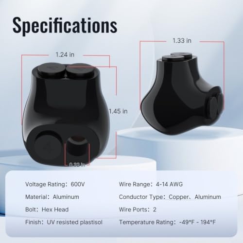Conectores aislados multitoque Schwa de alta resistencia para cables de cobre 6