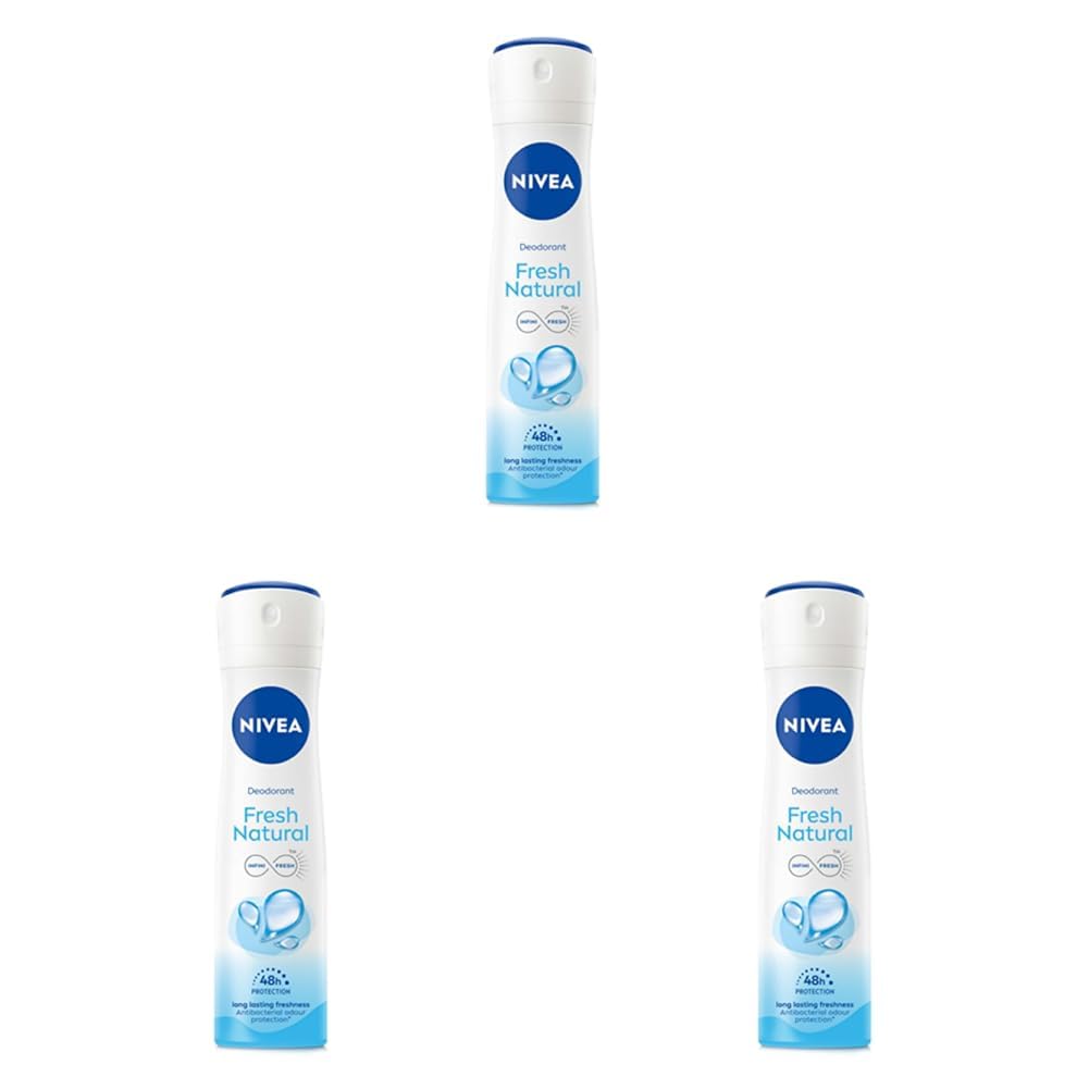 NIVEA Women Fresh Natural Deodorant Spray, 150Ml (Pack of 3)-picture-35