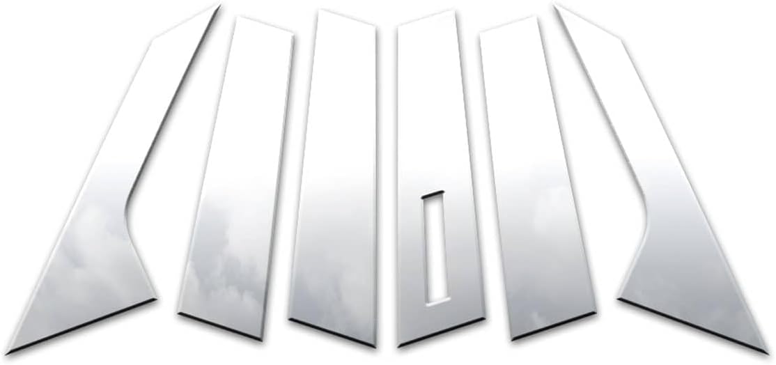 6pc Stainless Steel Pillar Post Covers for Lincoln MKZ 2013-2022