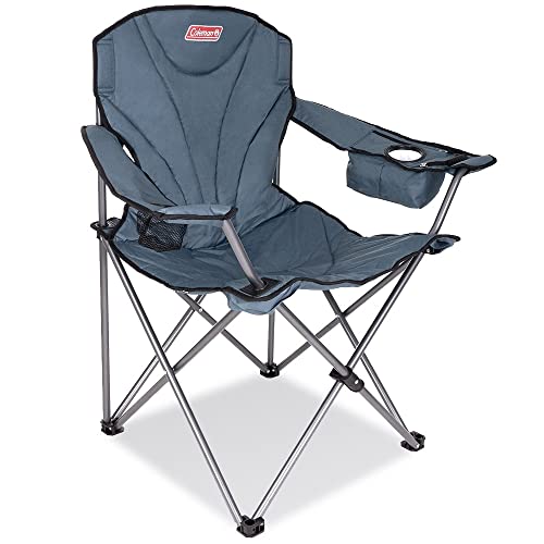 Coleman Wide Quad King Size Cooler Chair Blue Coleman Wide Quad King Size Cooler Chair Blue