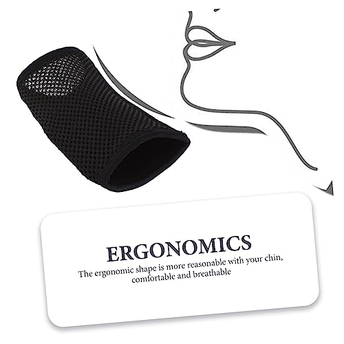 INOOMP Chin Protector Travel Pillows Chin Pad Supple Chin Strap Breathable Chin Strap Chin Guard Office Sleeping Chin Support Chin Protective Strap Portable Chin Strap Neoprene Black