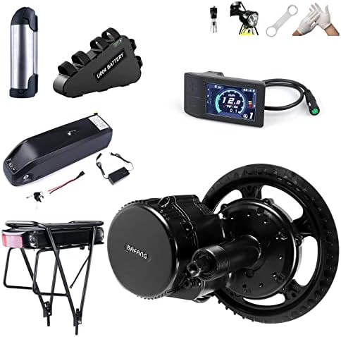 BAFANG 48V 500W Mid Drive Kit : BBS02 Motor with Battery (Optional), 8Fun Electric Bike Mid Mount Motor with Display & Chainring, DIY eBike Conversion Kit for Mountain Road Commuter Bicycle BAFANG 48V 500W Mid Drive Kit : BBS02 Motor with Battery (Optional), 8Fun Electric Bike Mid Mount Motor with Display & Chainring, DIY eBike Conversion Kit for Mountain Road Commuter Bicycle