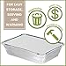 PARTY BARGAINS 2.25 Lb. Aluminum Pans with Lids - Set of 50 Pack with Board Lids, 8