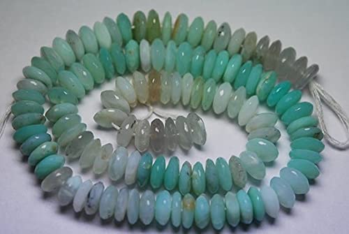 Opaline péruvienne taillée à la main rondelle de 9mm pour bijoux haut de gamme