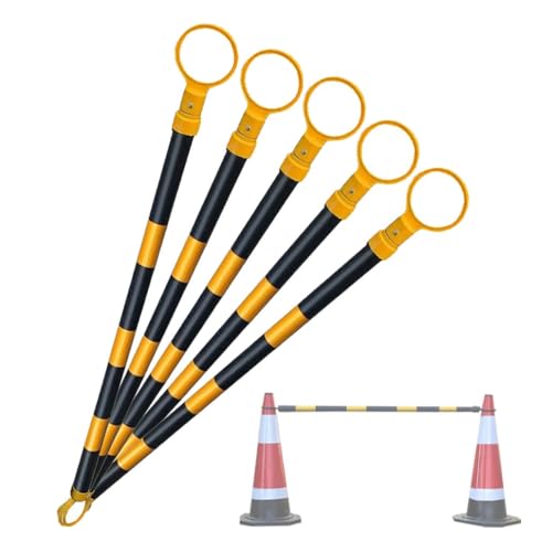 Barres de signalisation rétractables pour chantiers et parkings - Barrière de connexion pratique