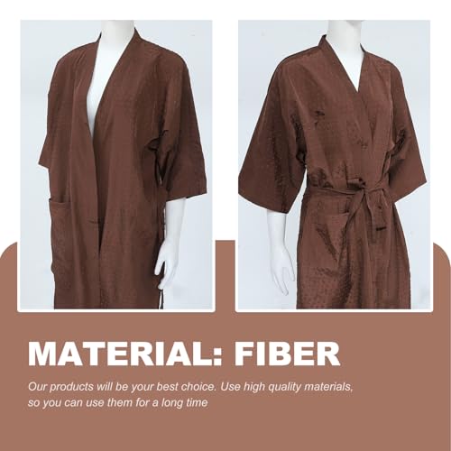 Capa para Cliente de Salón, Bata para Corte de Cabello con Ajuste, Impermeable y Ligera, Transpirable para Barbería, Peinado, Teñido y Estilismo miniatura 5