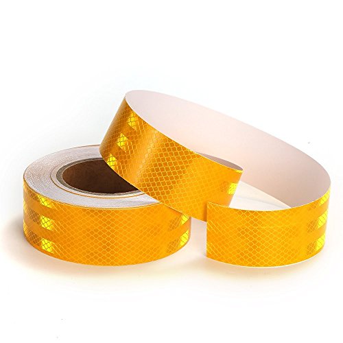 Image of 50.8 mm (2 Inches) Reflective Tape 7.31 Meter (24 Ft.) Yellow Strip