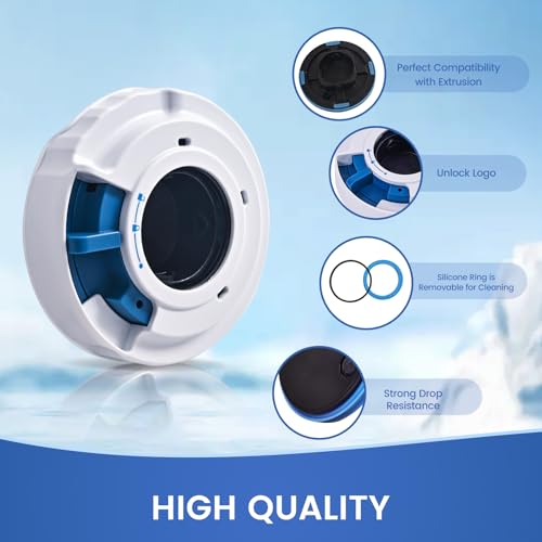 Image of Dispense Lid and Swirl Press Assembly Compatible with Ninja Swirl Soft Serve Maker,Swirl Dispense Lid Replacement for NC700 NC701 Series