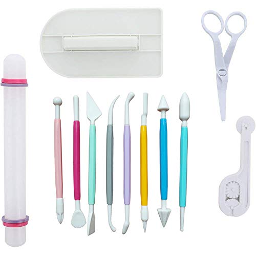 ScivoKaval Marshmallow Fondant Cake Decorating Tool Kit
