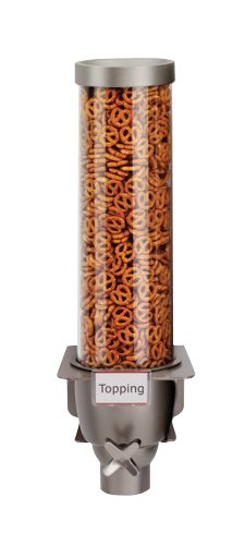 Rosseto EZ523 Single Container Ice Cream Topping Candy Wall Mount Dispenser, 1.3-Gallon