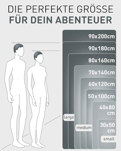 Fit-Flip Microfaser Handtücher - kompakt und leicht – für Reisen, Sport und Strand - Mikrofaser Handtuch schnelltrocknend – als Sauna und Badetuch groß (1x 80x40cm, Cool Grey)