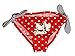 Hello Kitty - Costume da bagno ufficiale da bambina, età 2/5 anni Rosso 2 anni