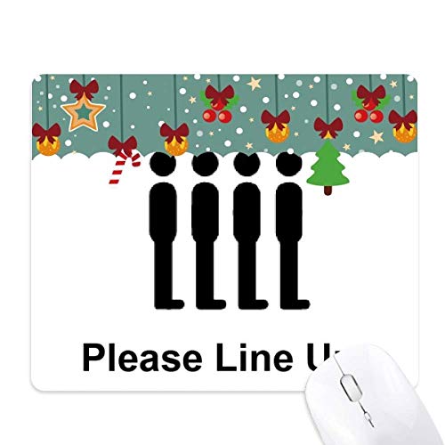 Tapis de souris noir Please Line UP idéal pour le télétravail et bureau épuré