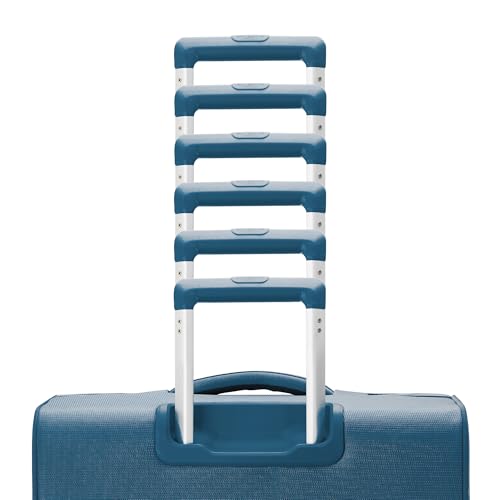 Image of Samsonite UpLIFT Lightweight Large Checked Softside Luggage with Spinner Wheels - Expandable - Airline-Approved, Polyester Soft Suitcase for Ultra Light Travel - Cerulean Blue
