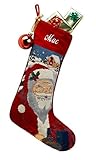 Needlepoint Christmas Stocking: Santa
