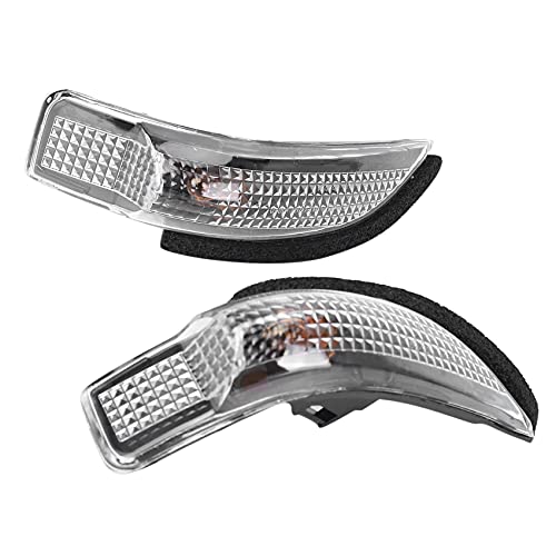 Pizarra Prius C 2012-2016 Side Mirror Indicator Turn Signal Light Lamp (2PIN Halogen, Easy Installation, Clear Lens, LED Light Source)