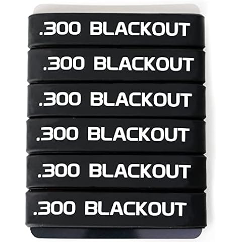 Aolamegs 300 Blackout Magazine Marking Band 6 Pack (Black-White) Cover