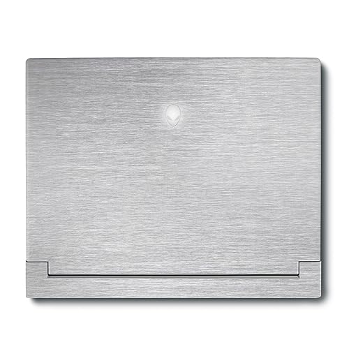 Image of MightySkins Skin Compatible with Alienware X16 R1 (2023) Full Wrap Kit - Brushed Aluminium | Protective, Durable, and Unique Vinyl Decal wrap Cover | Easy to Apply & Change Styles | Made in The USA