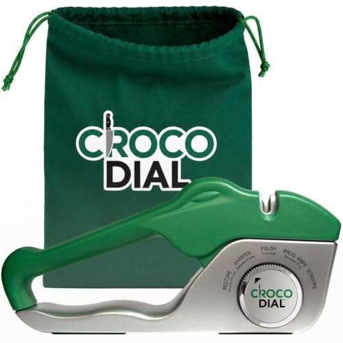 Croco Dial 5-in-1 Knife Sharpener for Straight & Serrated Knives - image 1