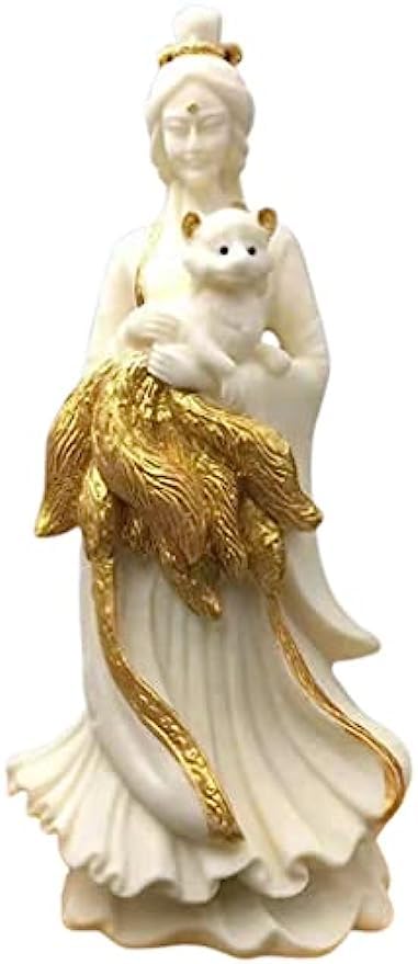 Amazon.co.jp: インテリア雑貨 置物 九尾の狐姫様 狐 キツネ きつね