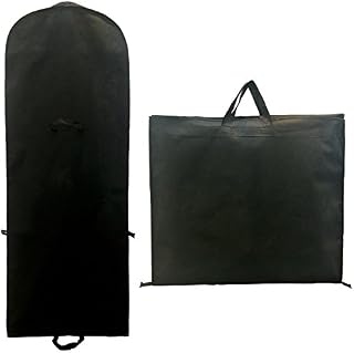 TUKA 71" Breathable Garment Cover, 180 x 65 cm Clothes Bag, Storage Transport of Wedding Dress Gown Evening dress, suit coat. Long Zip + 2 Pockets + Carry Handles, TKB1001 Black