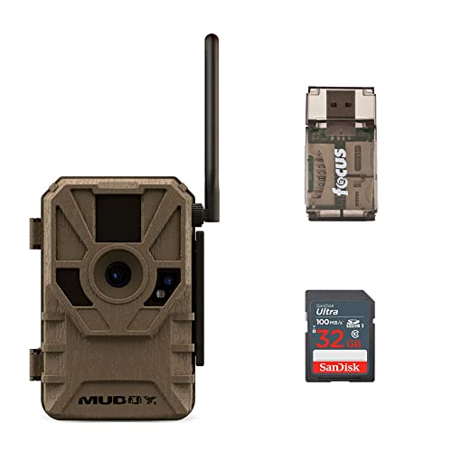 Muddy 16MP Cellular Trail Camera Bundle with SD Card