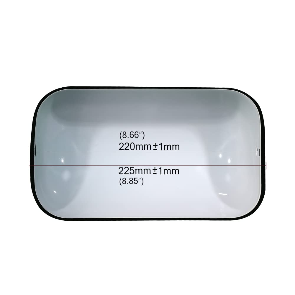 FIRVRE Pantalla Lampara Verde, Reemplazo de la Pantalla de Cristal de la Lampara del Banquero, para Lámpara de Mesa, Lámpara de Pie, Lámpare de Pared, Tamaño 22,5 cm x 13 cm