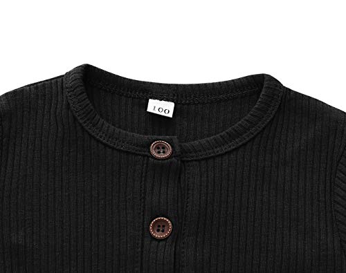 Eledobby Cor Sólida Macacão de Manga Comprida Bebê Menino Abotoado de Macacão Infantil Triângulo Rou