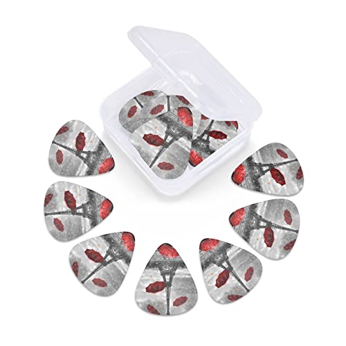 Ensemble de 12 médiators de guitare tour Eiffel avec parapluie rouge pour guitare acoustique, guitare électrique… - Les Beatles, Paul McCartney, John Lennon, RIngo Starr, George Harrison Ensemble de 12 médiators de guitare tour Eiffel avec parapluie rouge pour guitare acoustique, guitare électrique… – Image 7