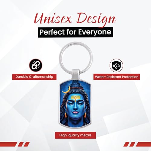 Image of Stylish Metal Keychains with Permanent Glossy Print - Inspirational Quotes & Spiritual Designs - Perfect Key chains for loved ones, Personal Use, Gifts & Return Gifts