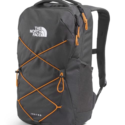 Image of The North Face Jester Everyday Laptop Backpack - Commuter Daypack, Water Repellent, Laptop Sleeve, Anthracite Grey /Dust Orange, One Size
