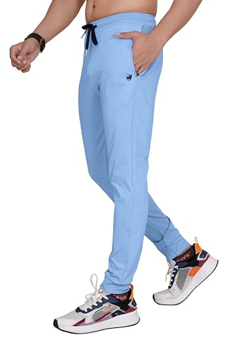 RynoGear Regular Fit Super Stretchable Track Pant for Men Light Blue (B0CQ51WGD6) Amazon Price History, Amazon Price Tracker