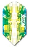 US Darts 3 Sets (9 Flights) Pentathlon Slim Green Burst Ex-Tough Dart Flights - Style 4