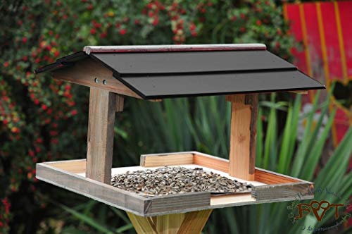 ᐅ Gartenguru Net ᐅ Vogelhaus Gross Xxl Dach Schwarz Dunkel