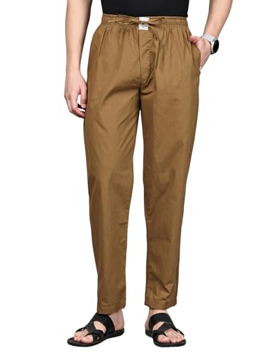 Image of Majestic Man Men Mid Rise Comfort Fit Solid Pure Cotton Casual Style Lounge Pants